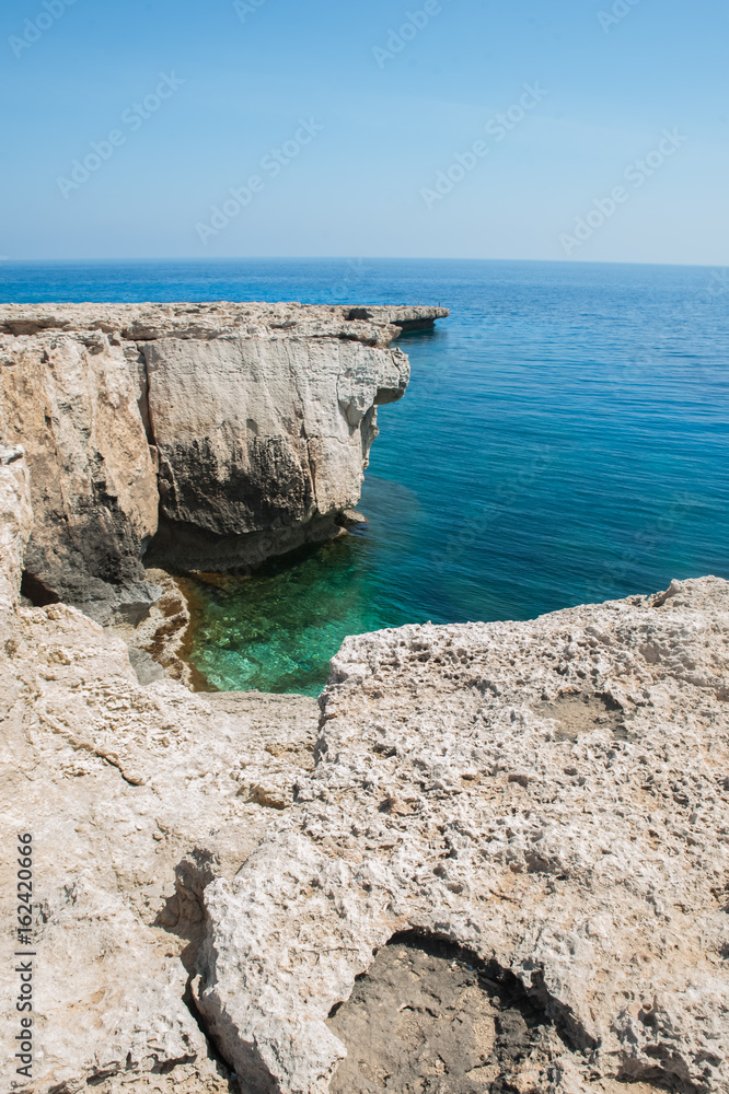  blue sea. Cyprus. cape greco national forest park   