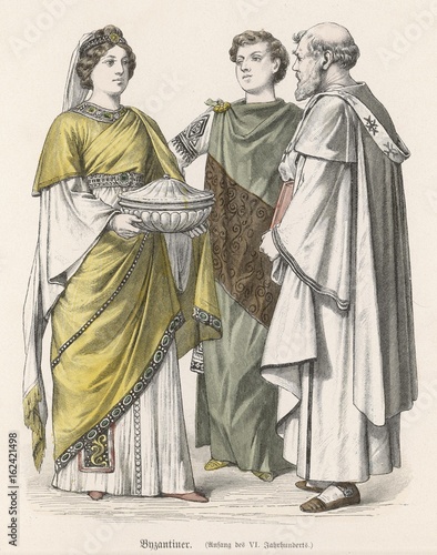 Byzantine Costume. Date: 6th century