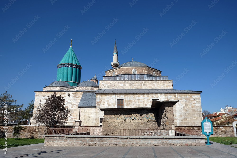 Mevlana museum and mosque in Konya, Turkey