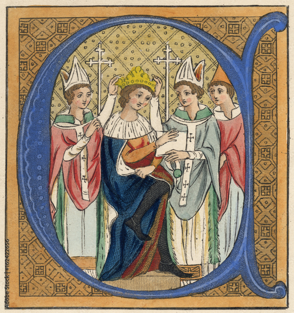 Edward I Coronation. Date 19 August 1274 Stock Photo Adobe Stock