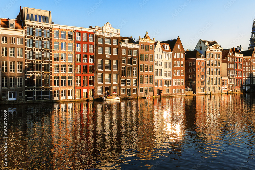 Amsterdam at sunset. Amsterdam architecture, canals sunset more Amsterdam.