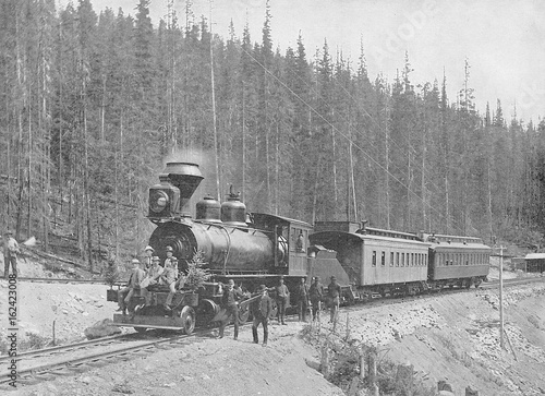 Obraz na plátne Cpr Train. Date: 1895