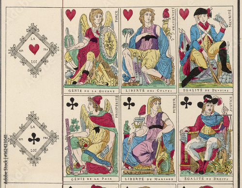 French Revolution Cards. Date: 1790s