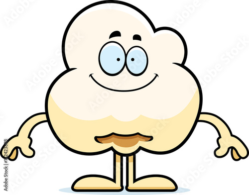 Happy Cartoon Popcorn