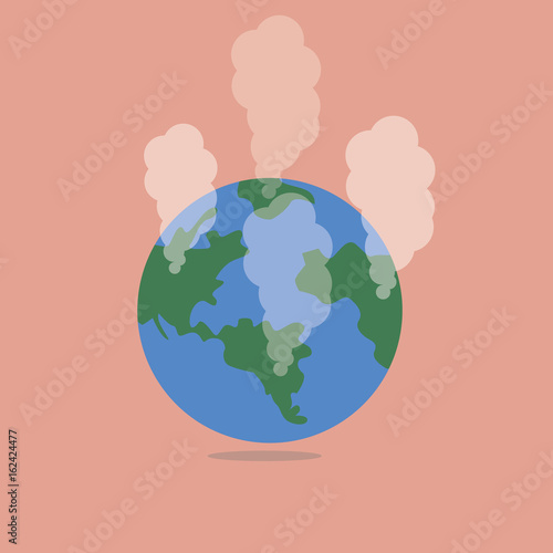 Love the world, Global warming concept