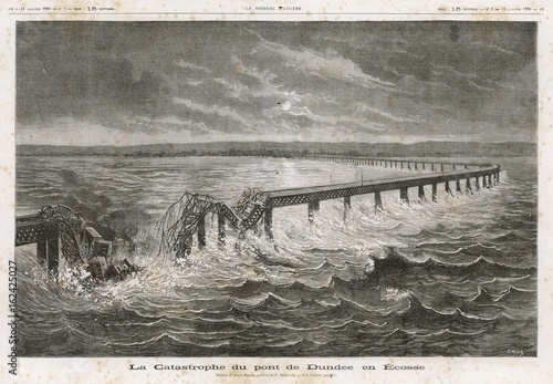 Tay Bridge disaster. Date: 28 December 1879 photo