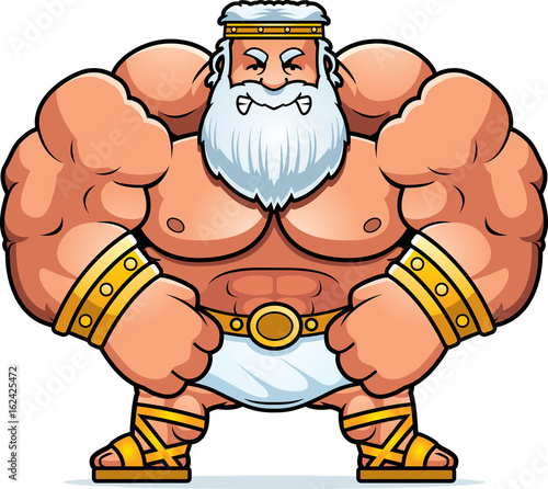 Angry Cartoon Zeus