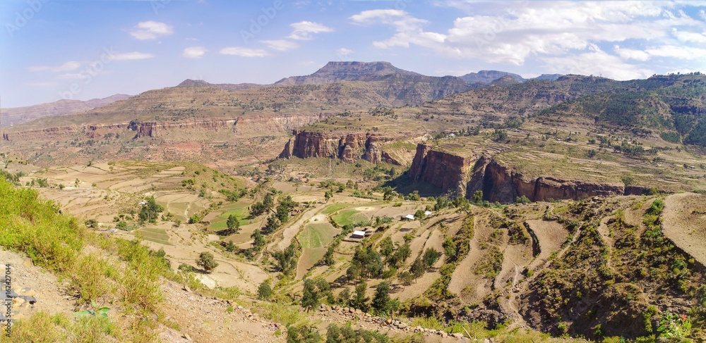 African landscape. Ethiopia, Tigray Region