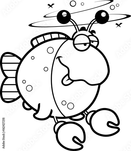 Cartoon Drunk Imitation Crab