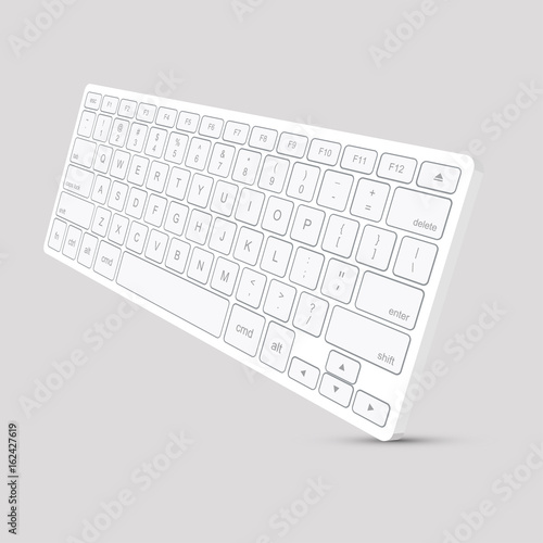 Vector modern computer keyboard background.