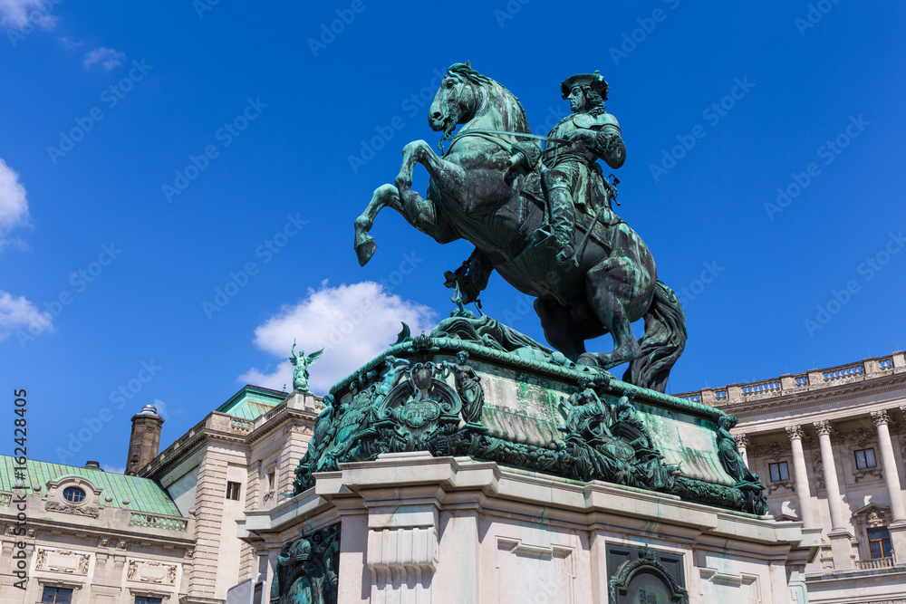 Statue of the duke Charles in the Hofburg of Vienna, Austria