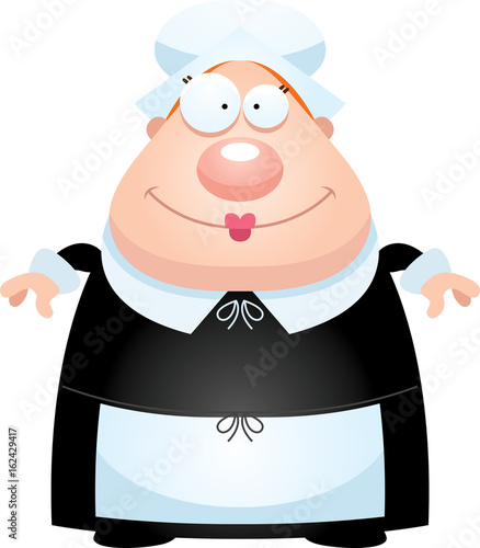 Happy Cartoon Pilgrim