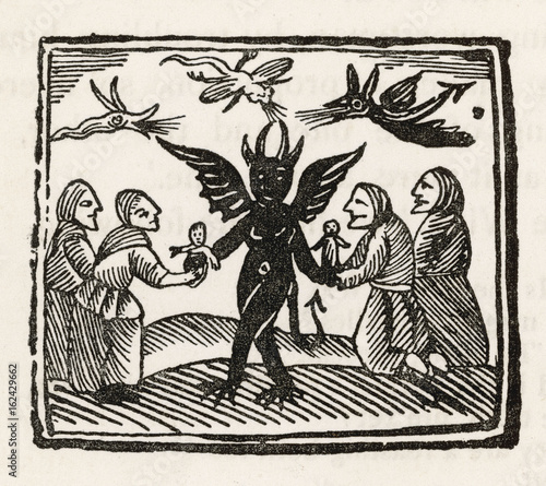 Canvas-taulu Demon Dancing. Date: circa 1600