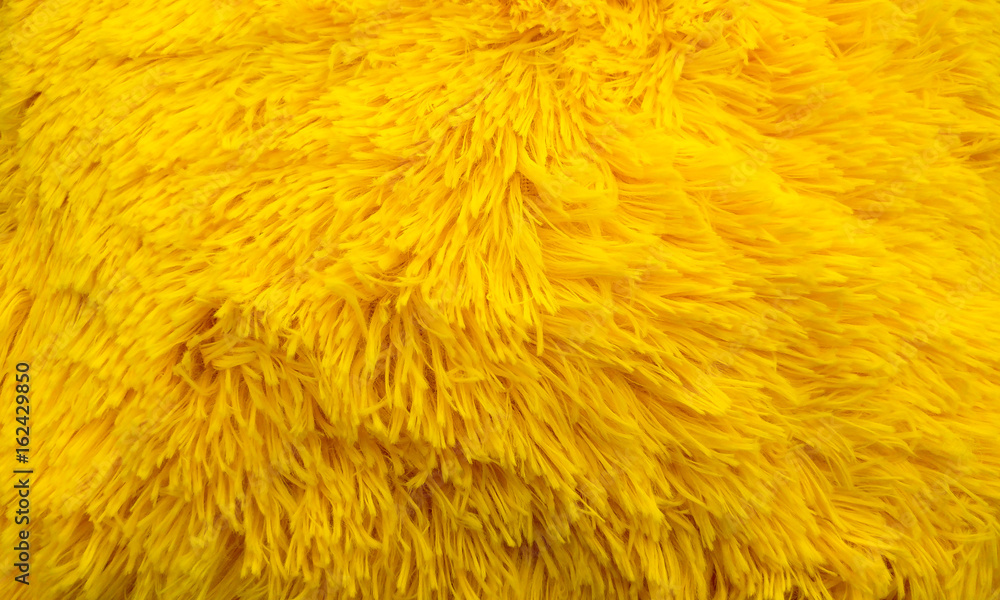 Yellow sales fluffy pillow
