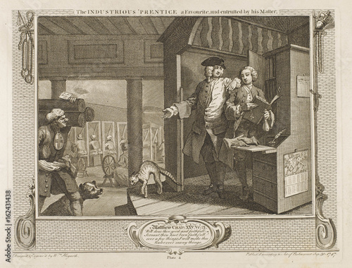 Hogarth - Industry - Idle 4. Date: 1747