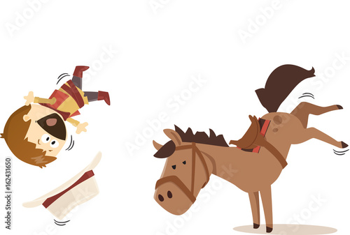 cow boy au rodéo