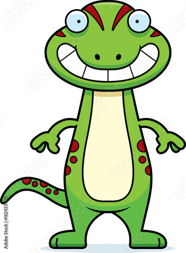 Happy Cartoon Gecko
