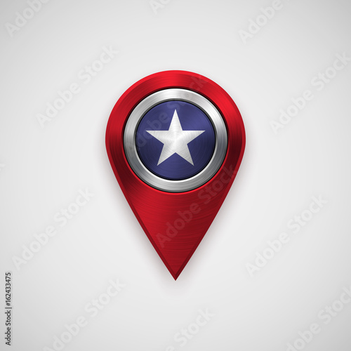 4th of July Independence map pointer badge, GPS button template with metal circular polished, brushed concentric texture, chrome, steel, silver, realistic shadow, light background. Vector illustration Free Download 4th of July Independence map pointer badge, GPS button template with metal circular polished, brushed concentric texture, chrome, steel, silver, realistic shadow, light background. Vector illustration - GFXLoad