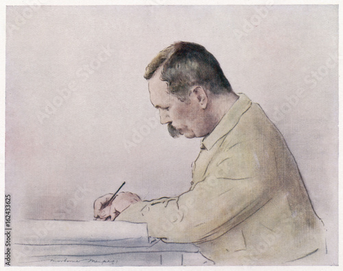 Canvastavla Conan Doyle - Menpes 1900. Date: 1859 - 1930