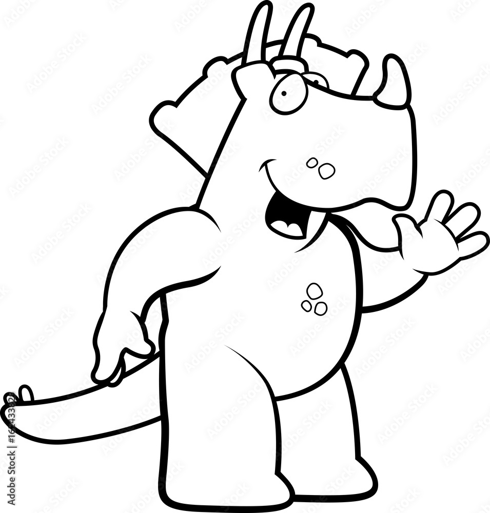 Fototapeta premium Dinosaur Waving