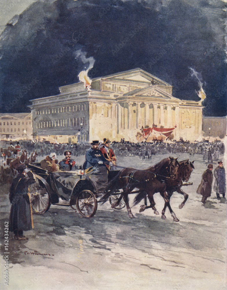 Naklejka premium Social - Gala Opera - 1913. Date: 1913