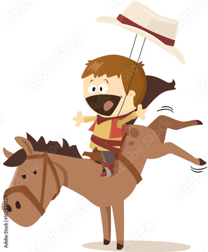 cow boy au rodéo