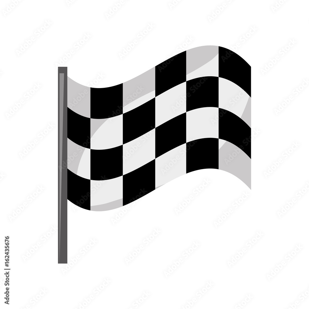 Racing flas isolated icon vector illustration graphic design