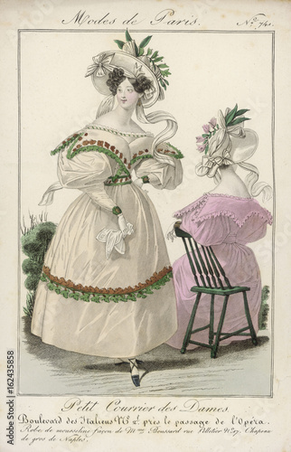 Modes De Paris 1830. Date: 1830
