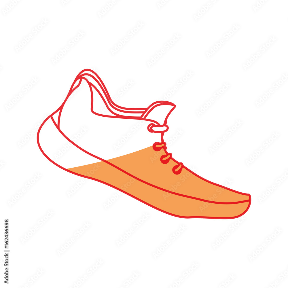 Running shoe footwear icon vector illustration graphic design Running shoe footwear icon vector illustration graphic design
