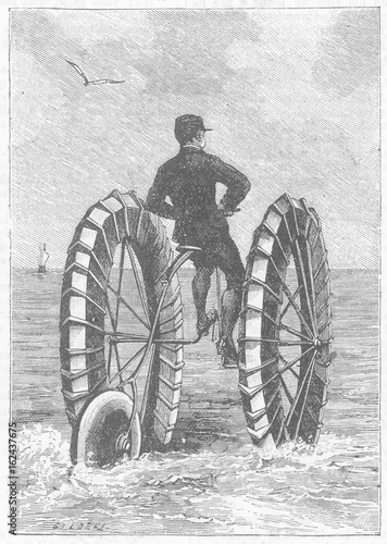 Water Tricycle. Date: 1884