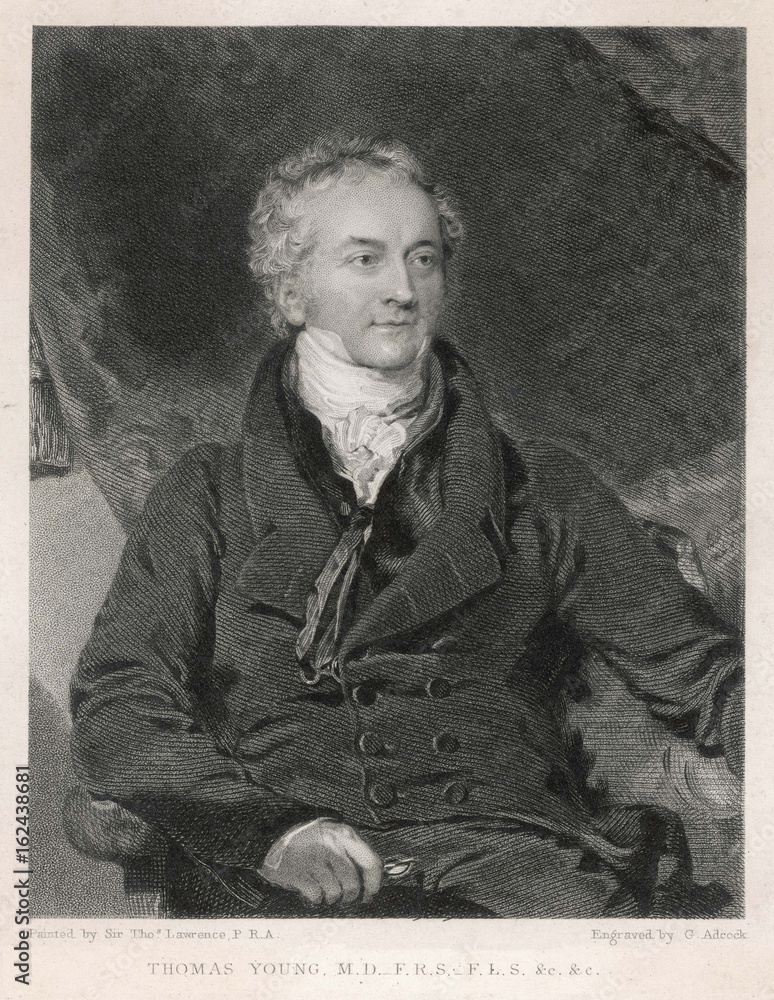 Fototapeta premium Thomas Young. Date: 1773 - 1829