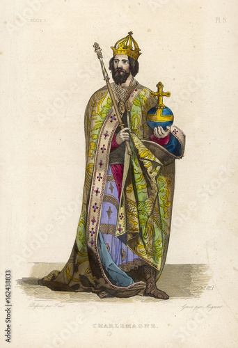 Charlemagne  King and Emperor. Date: 742 - 814