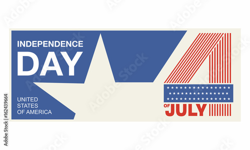 independence day USA original design greeting card