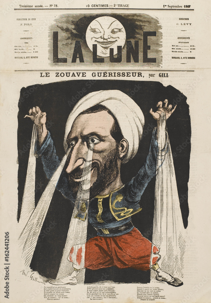 Fototapeta premium Zouve Jacob. Date: 1828 - 1913