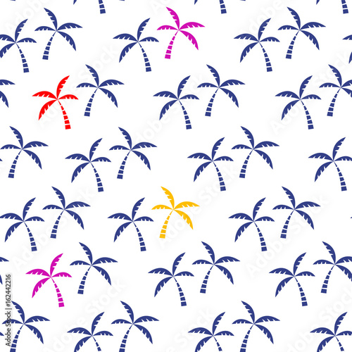 Palm tree tropical seamless pattern © rms164