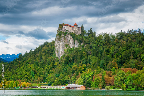 Bled castle with lake Bled