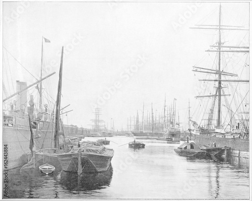 Fotografia West India Docks. Date: 1895
