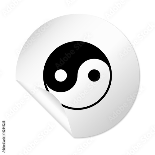 Runder Sticker - Yin-Yang