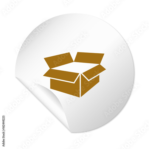 Runder Sticker - Pappkarton