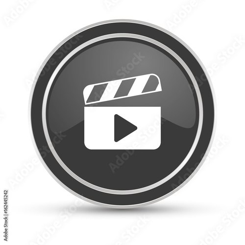 Schwarzer Button - Video abspielen
