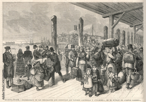 Travel - Emigration - USA. Date: 1878