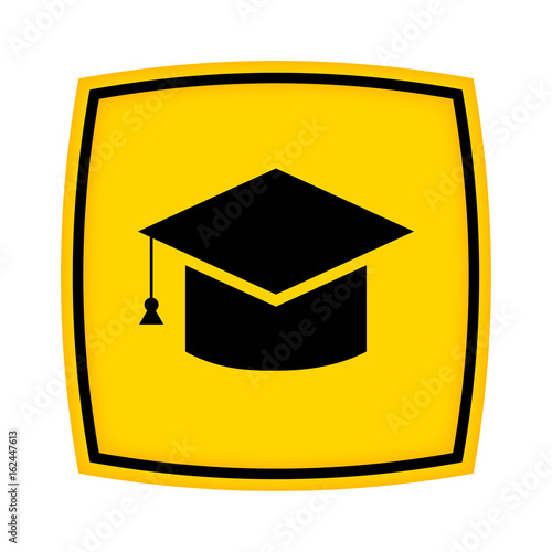 gelbes Schild - Icon - Universität