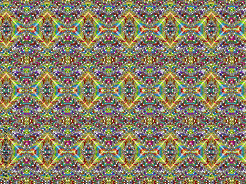 Rainbow Mosaic Background Pattern Illustration