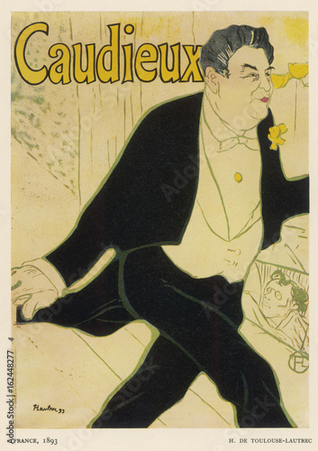 Lautrec Poster - Caudieux. Date: 1893