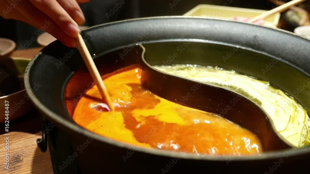 Japanese cuisine, Shabu Shabu in restaurant Japanese cuisine, Shabu Shabu in restaurant
