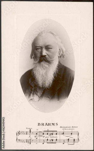 Obraz na płótnie Johannes Brahms German composer. Date: 1833 - 1897
