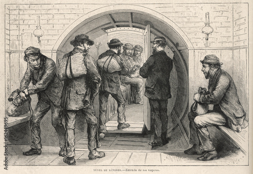Thames Tunnel. Date: 1870
