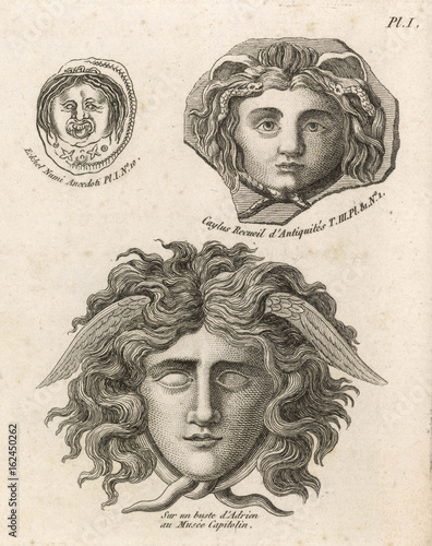 фотографія Heads of the Furies (Erinyes or Eumenides)