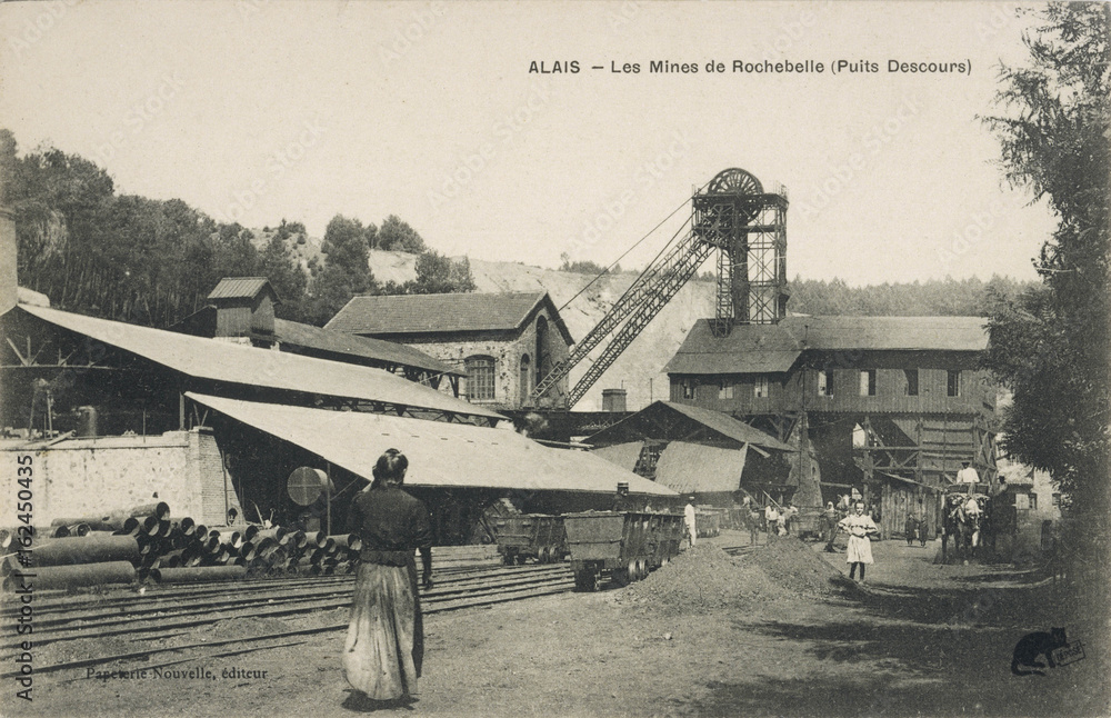 Naklejka premium Rochebelle Mine - 1904. Date: 1904