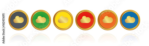 Wolke - Goldene Buttons